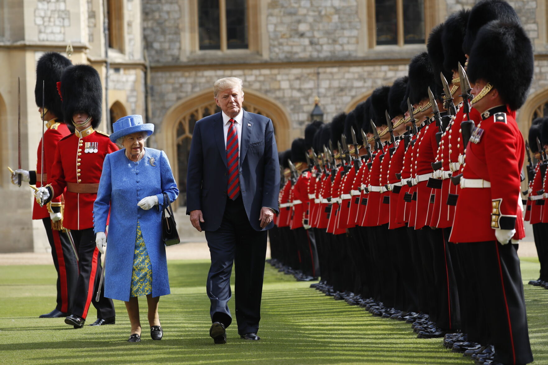 2018: Queen Elizabeth II and President Donald Trump